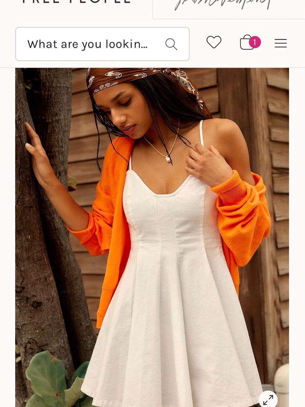BRAND NEW Free People White Mini Dress